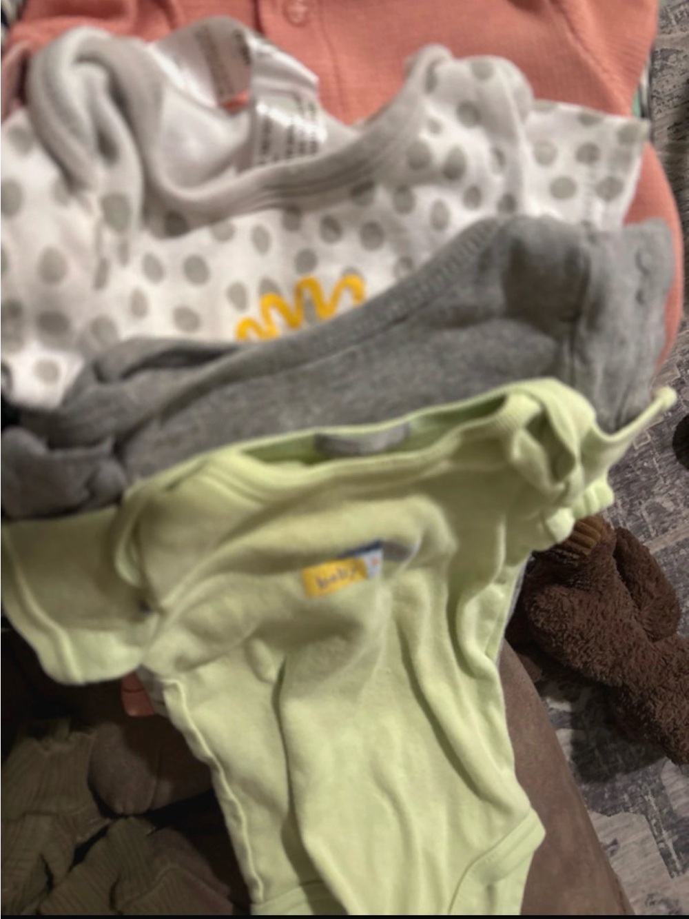 Gerber Light Green Cotton Baby One-Piece Bodysuit Pack